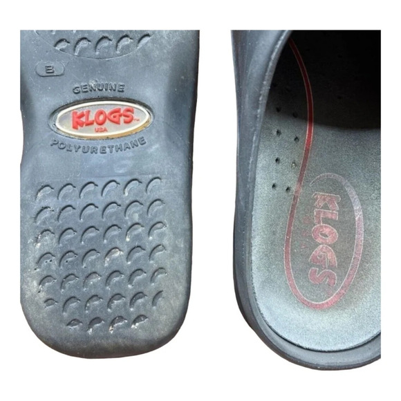 Klogs Womens Mules Shoes Black Slip On Flat Heel Work Comfort 8 - Picture 7 of 9